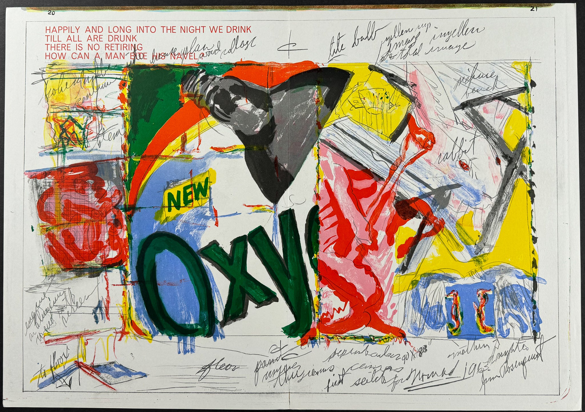 Art by James Rosenquist [Poem: Psychiatrist's Notes]