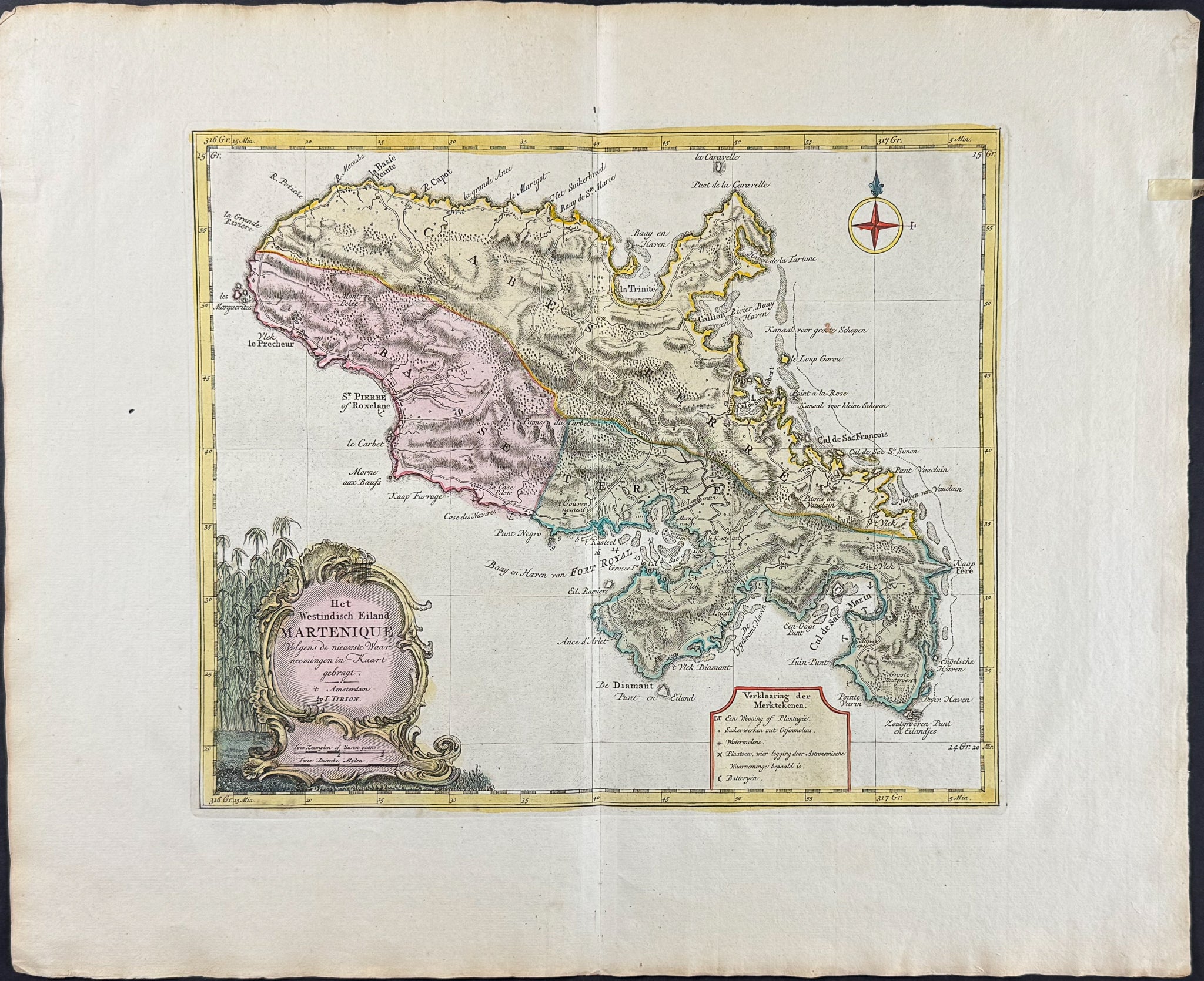 Map of America: Martinique, Caribbean Island