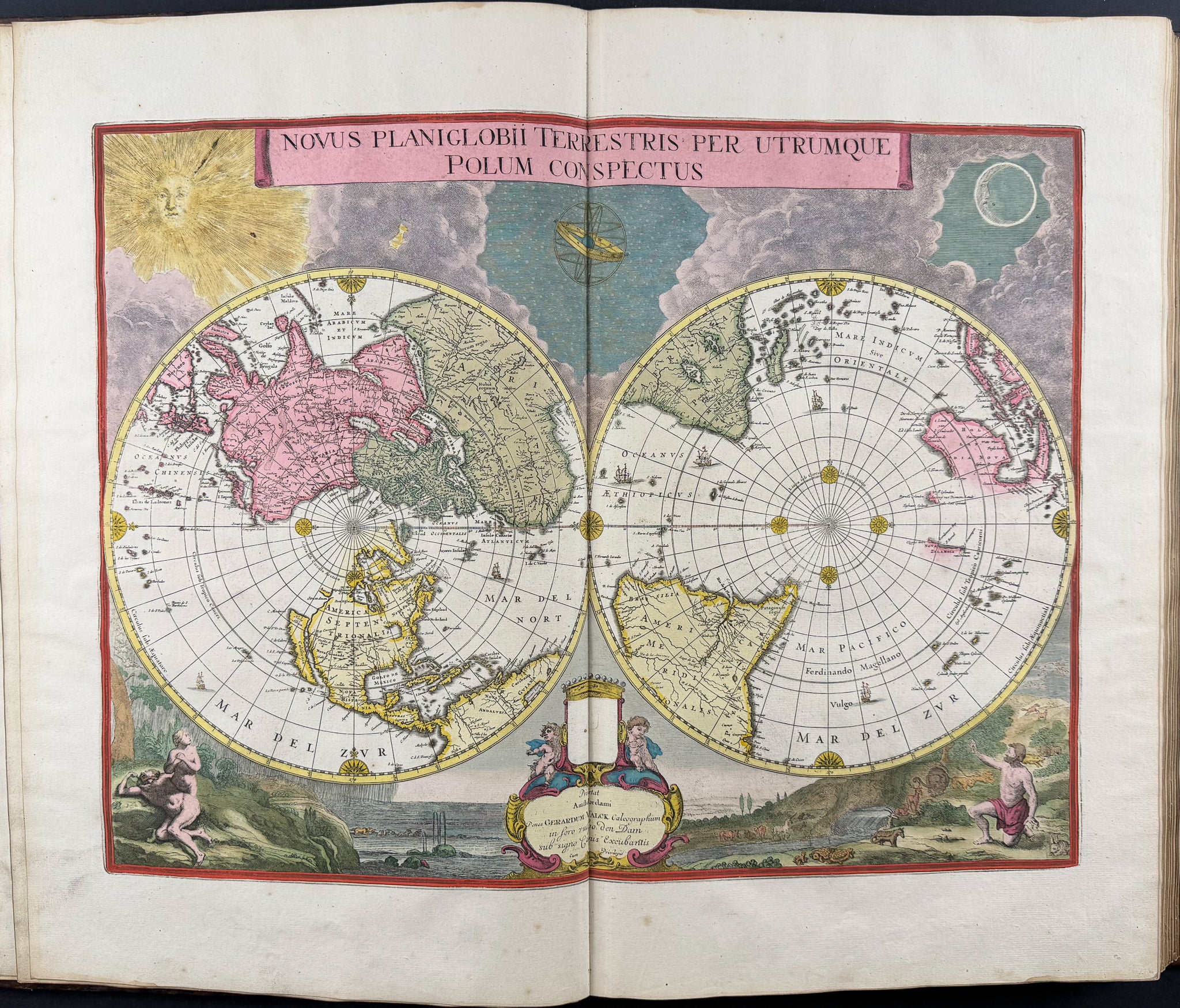 Valck, Schenk, & Cellarius's Composite Atlas - 2 Volumes with 168 Maps & Engravings
