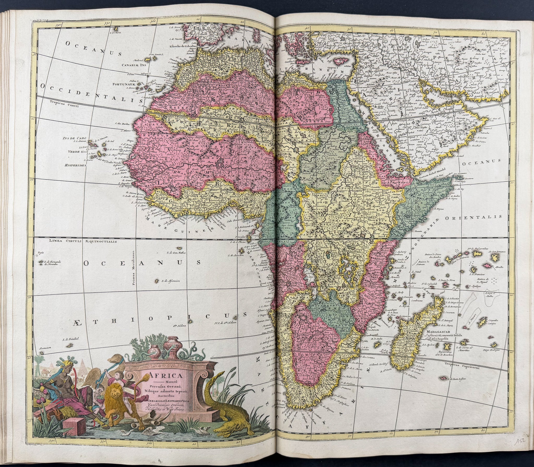 Valck, Schenk, & Cellarius's Composite Atlas - 2 Volumes with 168 Maps & Engravings