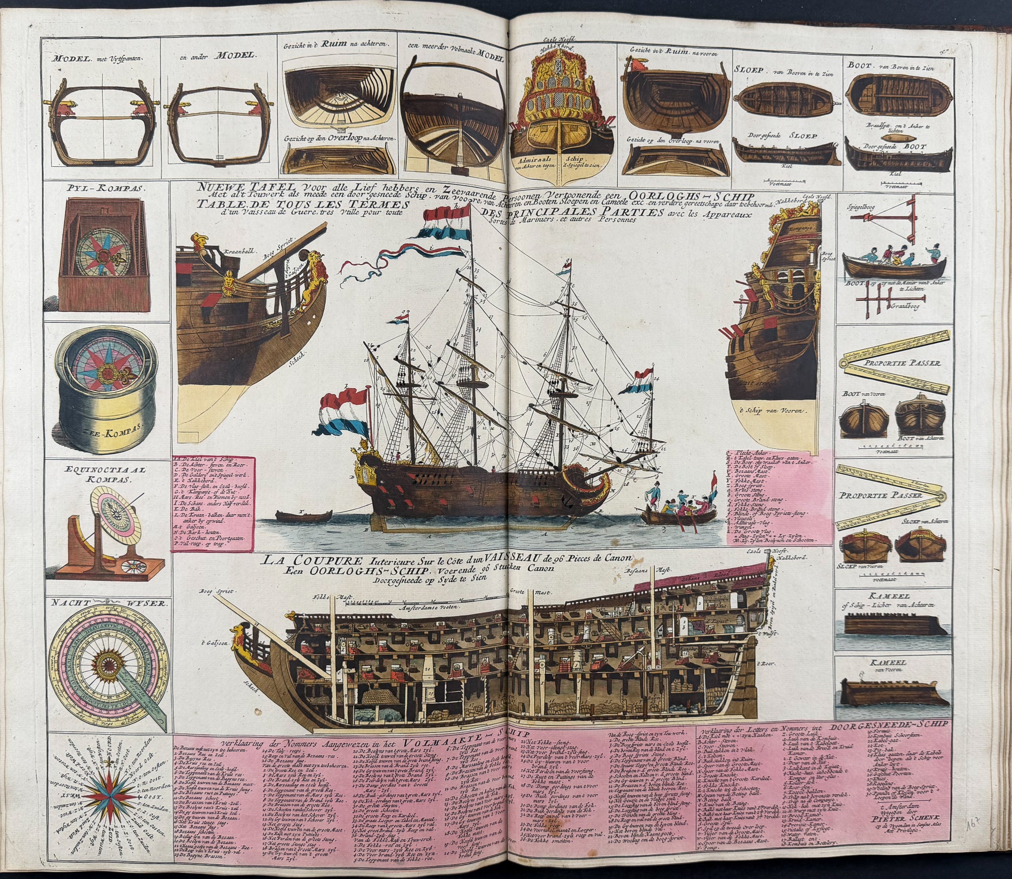 Valck, Schenk, & Cellarius's Composite Atlas - 2 Volumes with 168 Maps & Engravings