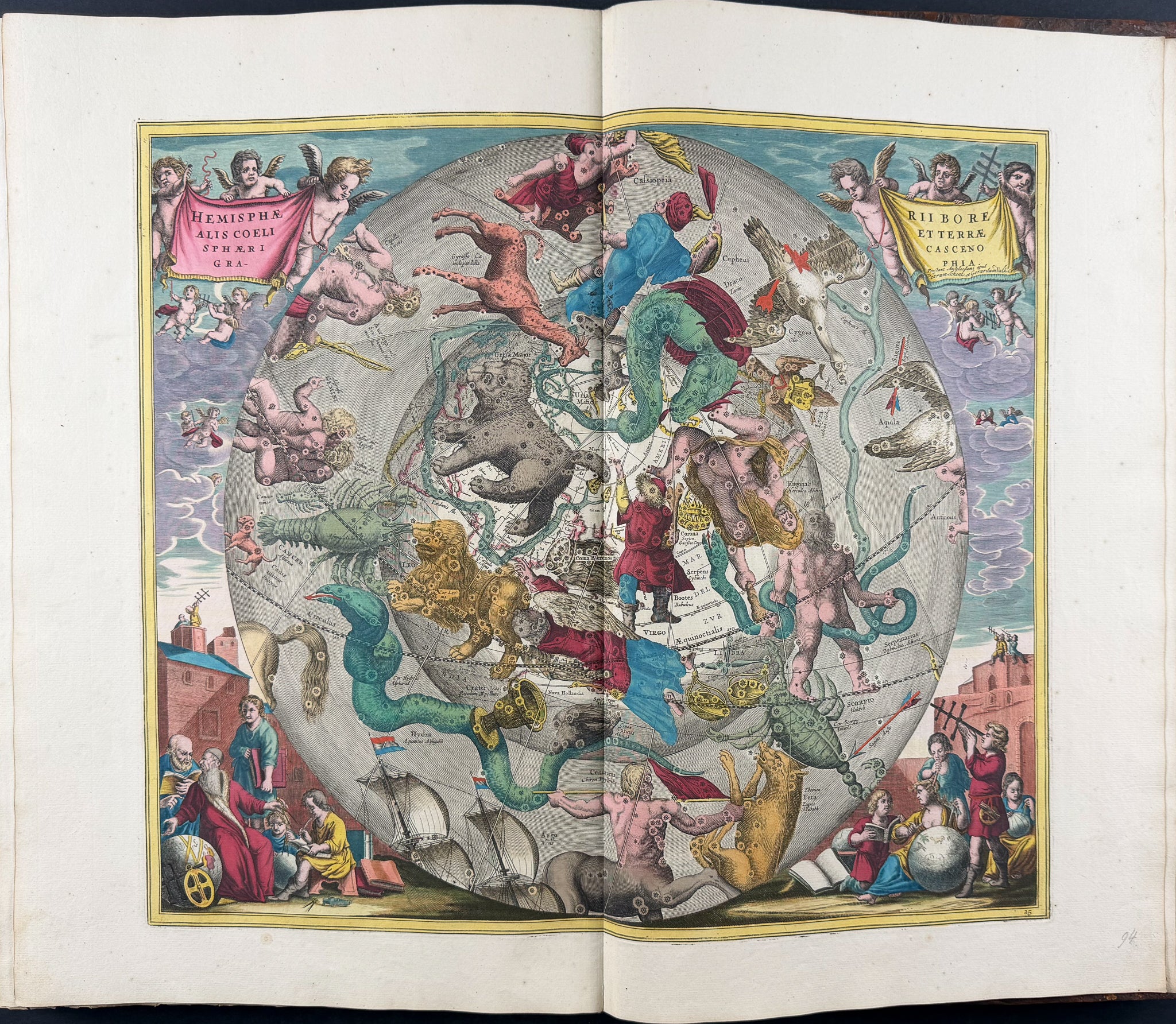 Valck, Schenk, & Cellarius's Composite Atlas - 2 Volumes with 168 Maps & Engravings