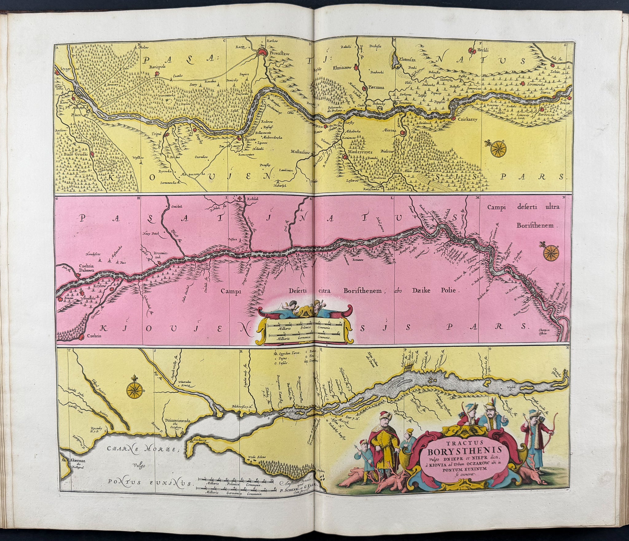 Valck, Schenk, & Cellarius's Composite Atlas - 2 Volumes with 168 Maps & Engravings