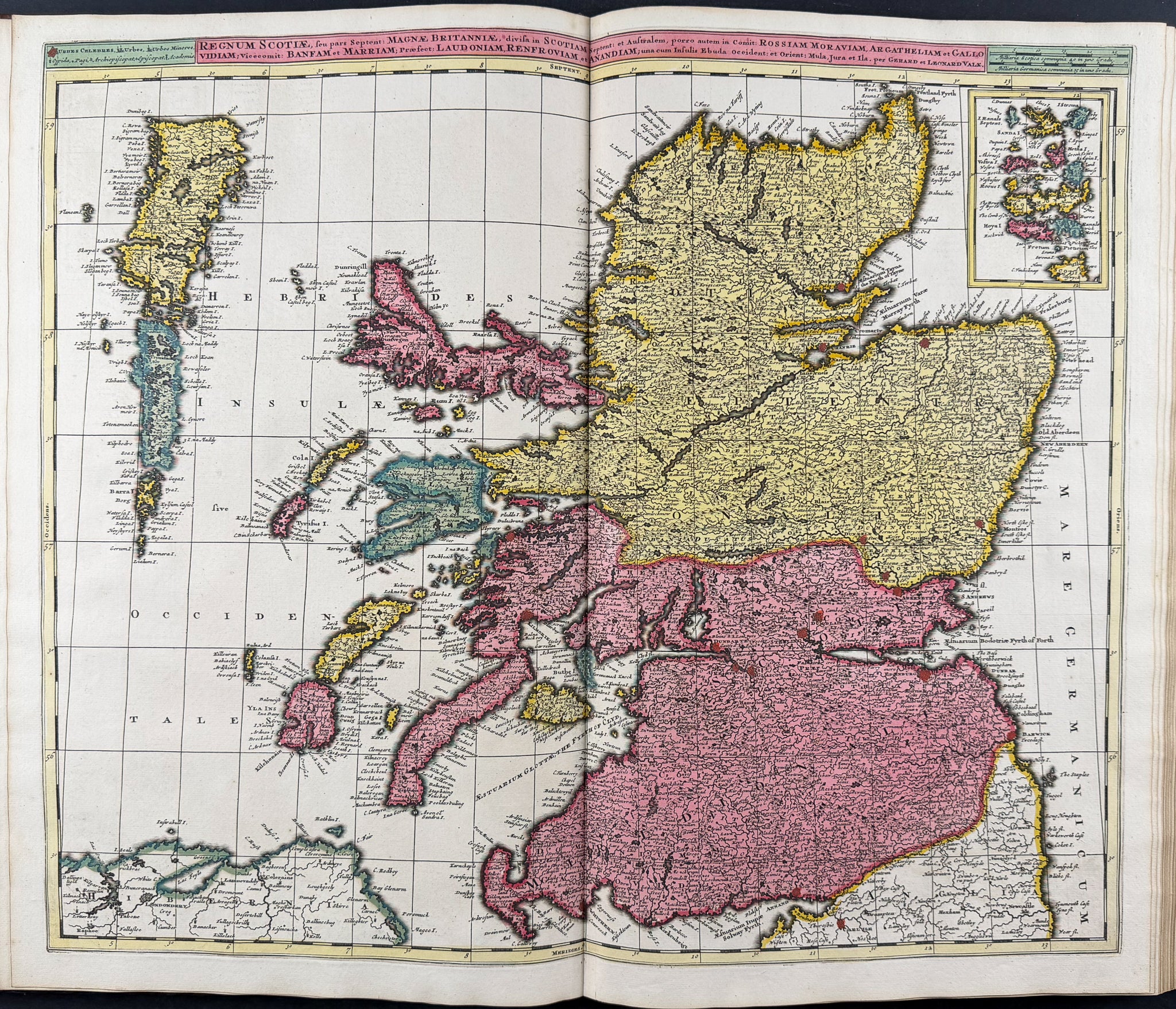 Valck, Schenk, & Cellarius's Composite Atlas - 2 Volumes with 168 Maps & Engravings