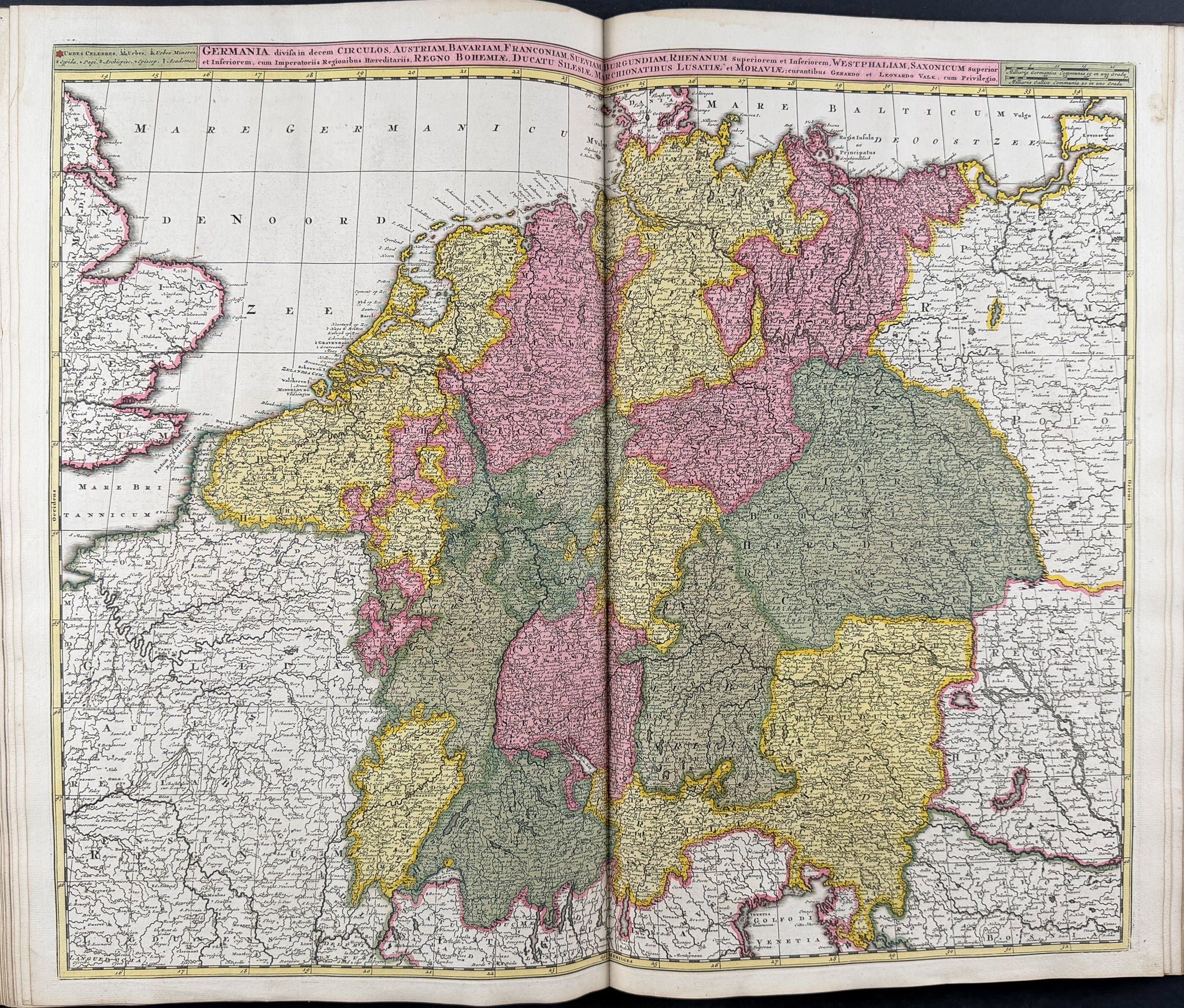 Valck, Schenk, & Cellarius's Composite Atlas - 2 Volumes with 168 Maps & Engravings