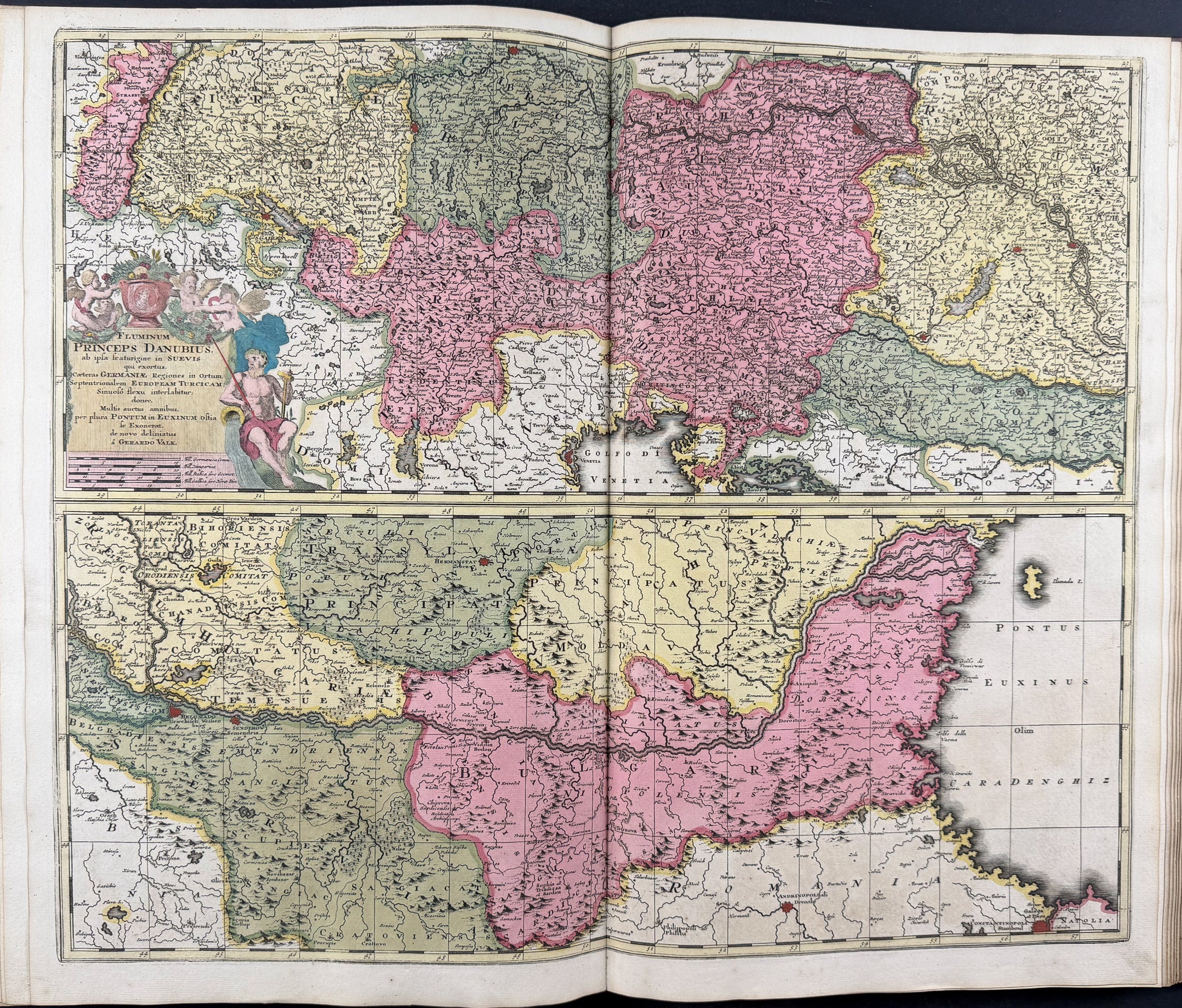 Valck, Schenk, & Cellarius's Composite Atlas - 2 Volumes with 168 Maps & Engravings