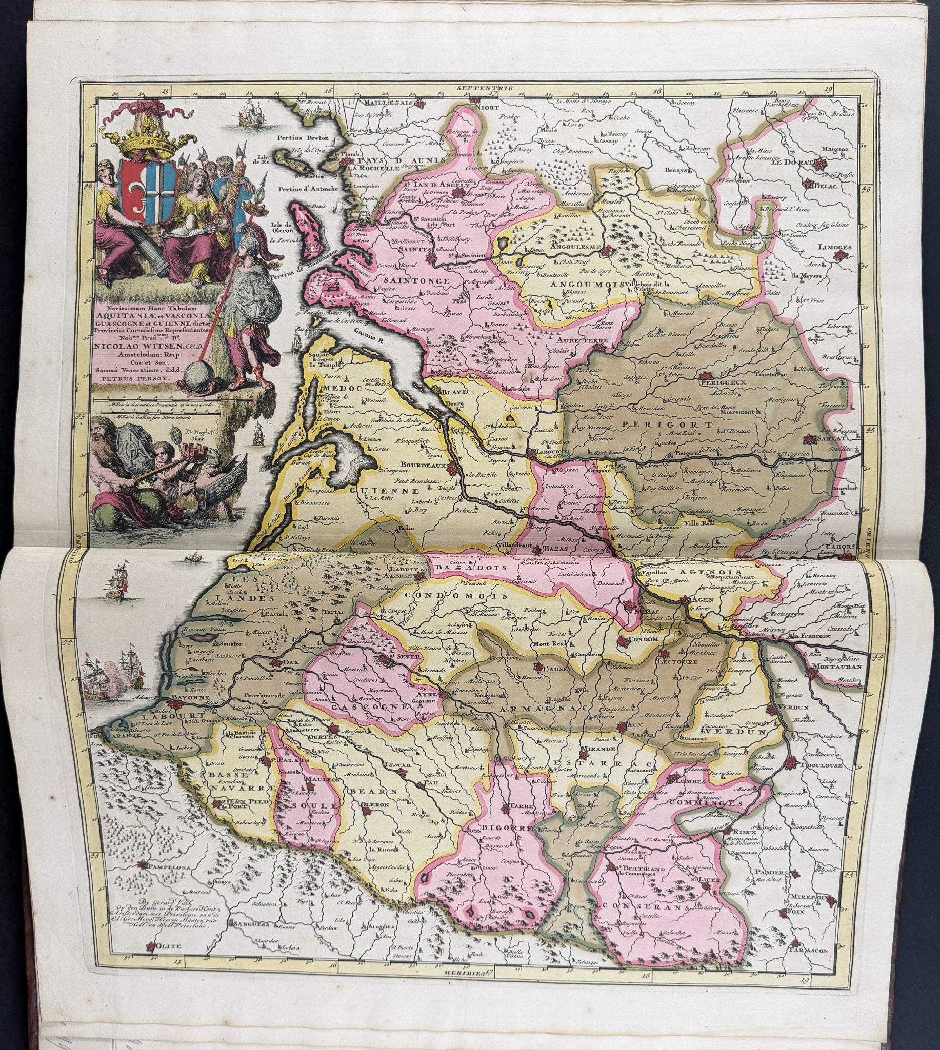 Valck, Schenk, & Cellarius's Composite Atlas - 2 Volumes with 168 Maps & Engravings