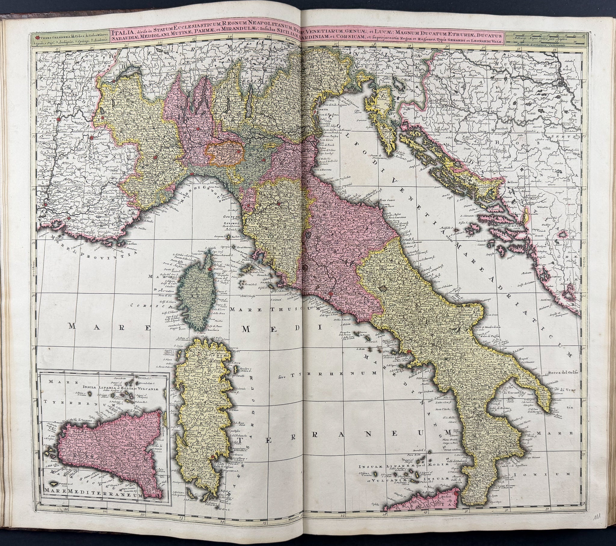 Valck, Schenk, & Cellarius's Composite Atlas - 2 Volumes with 168 Maps & Engravings