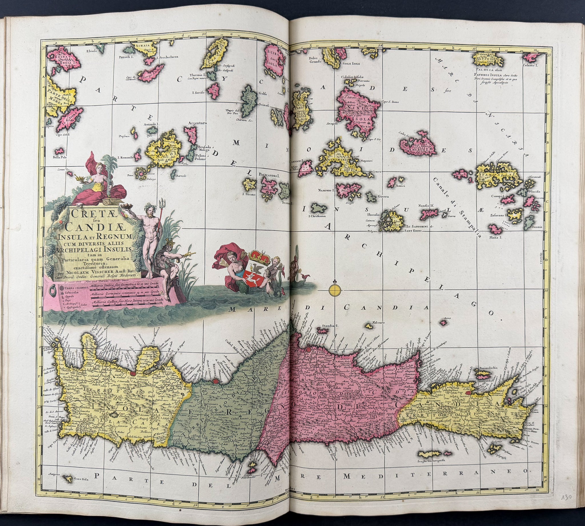 Valck, Schenk, & Cellarius's Composite Atlas - 2 Volumes with 168 Maps & Engravings