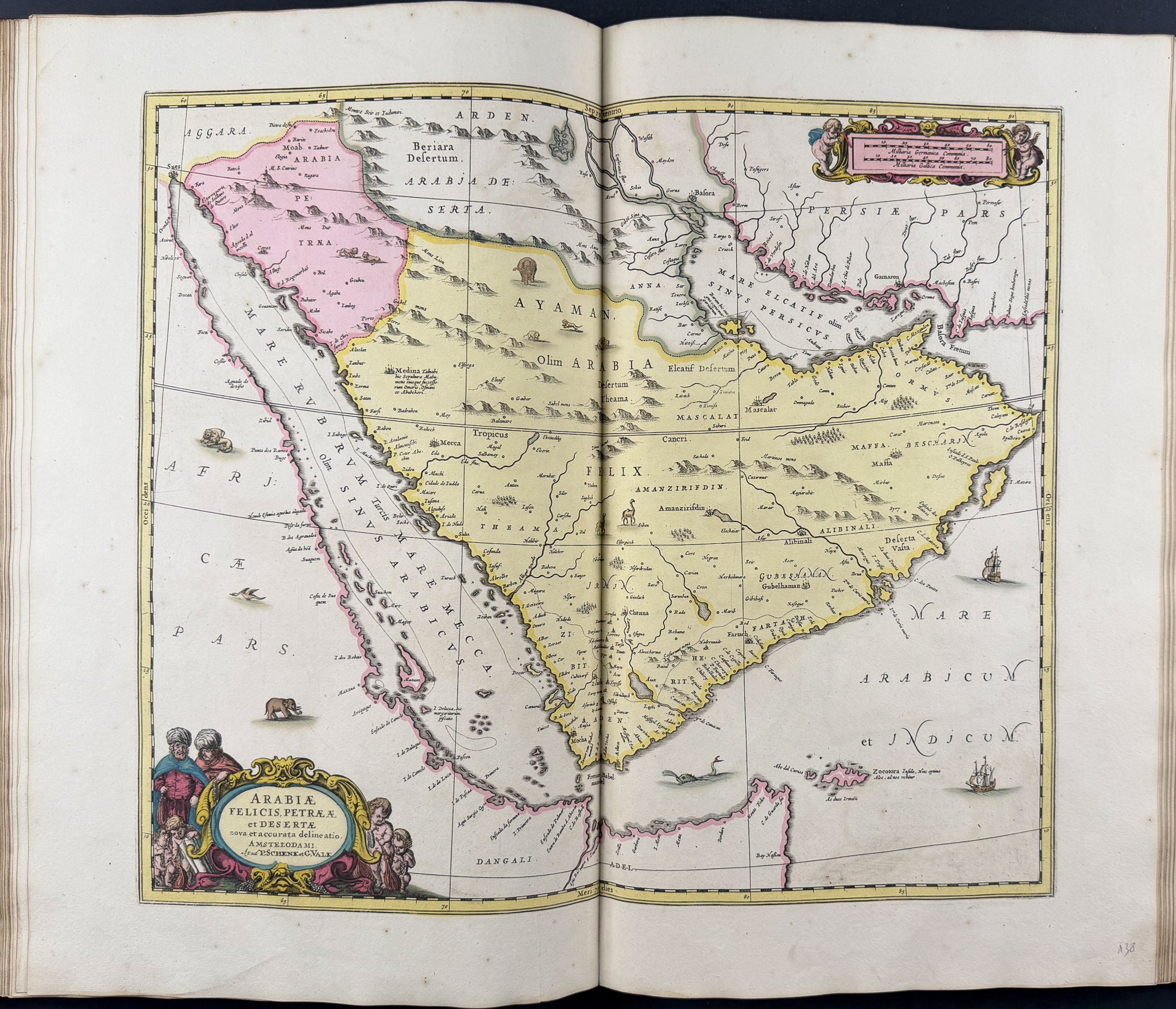 Valck, Schenk, & Cellarius's Composite Atlas - 2 Volumes with 168 Maps & Engravings
