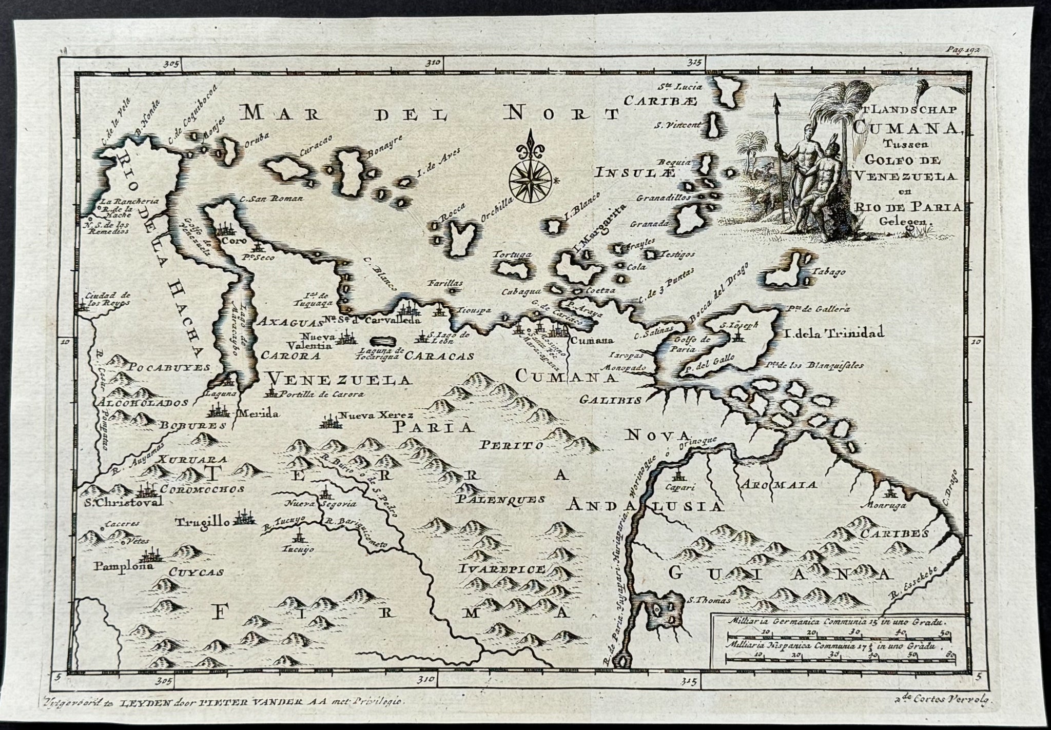 Map of Northeast South America including Venezuela
