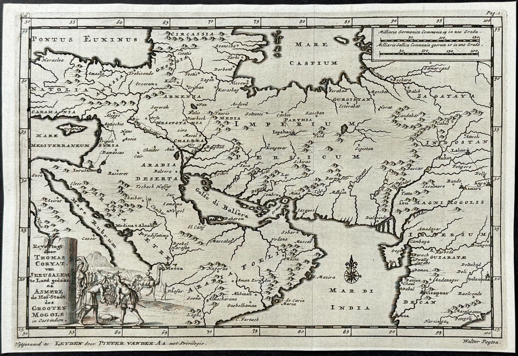 Map of the Arabian Peninsula, Middle East