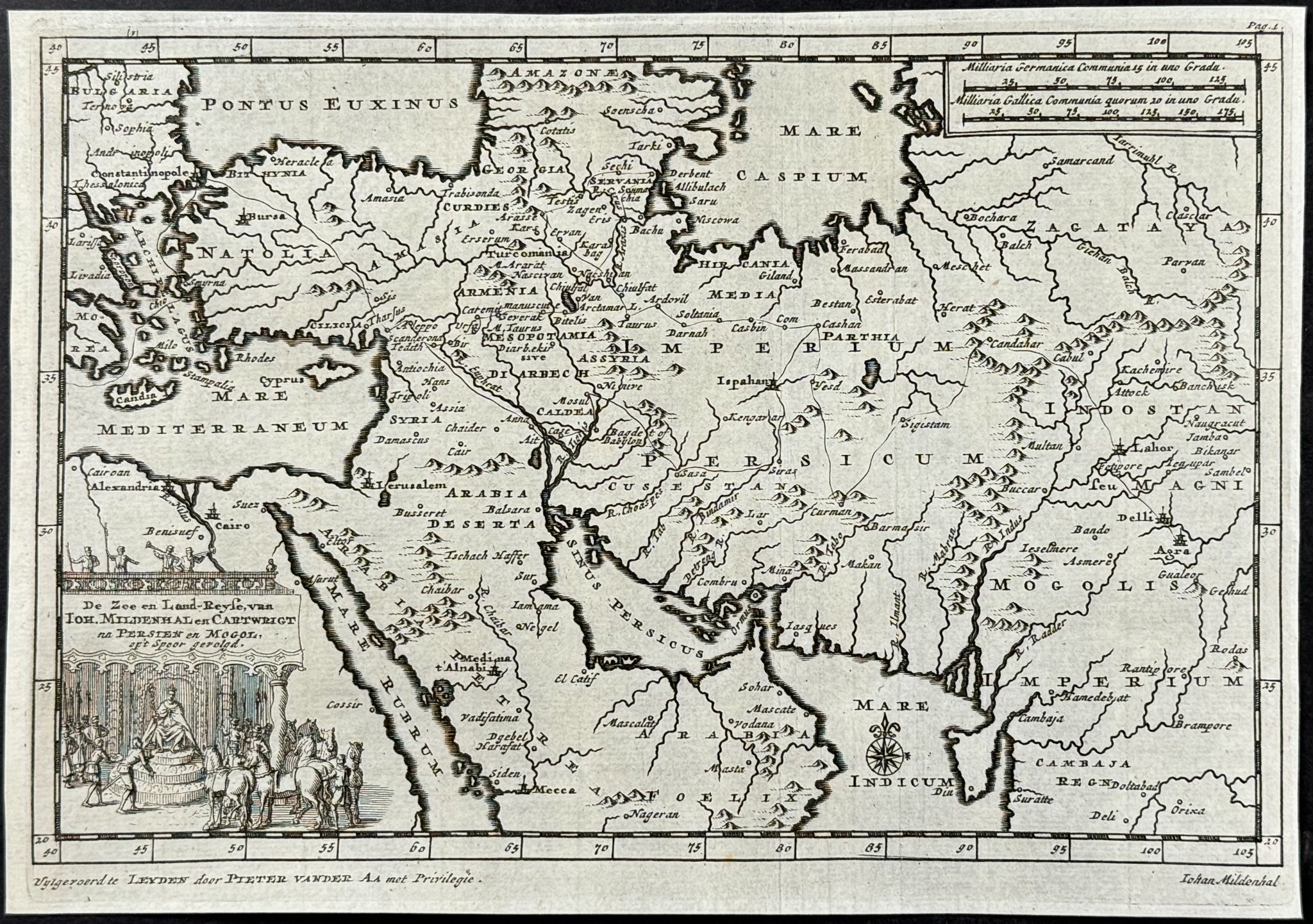 Map of the Arabian Peninsula, Middle East