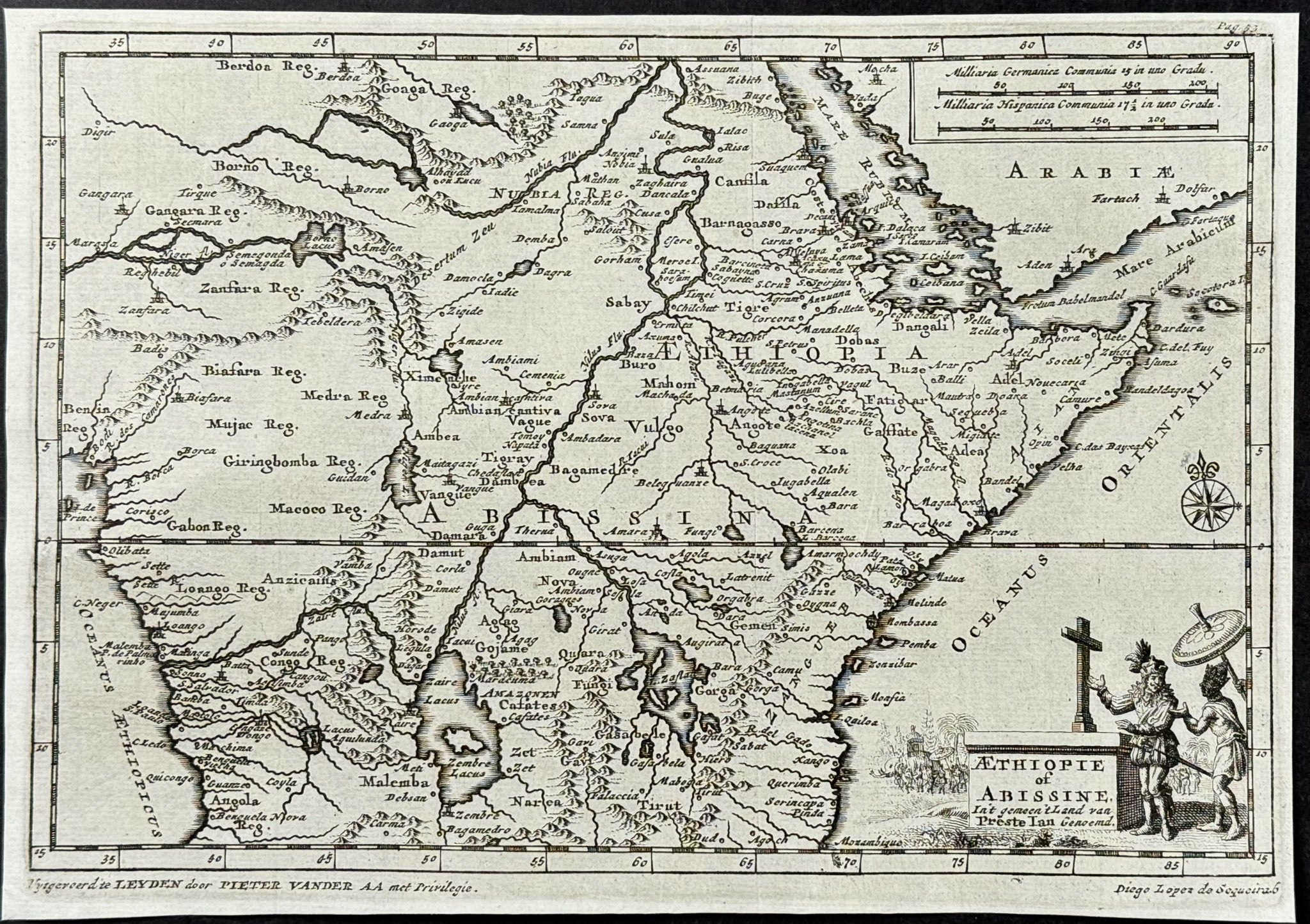 Map of Africa: Abyssinia, Ethiopia