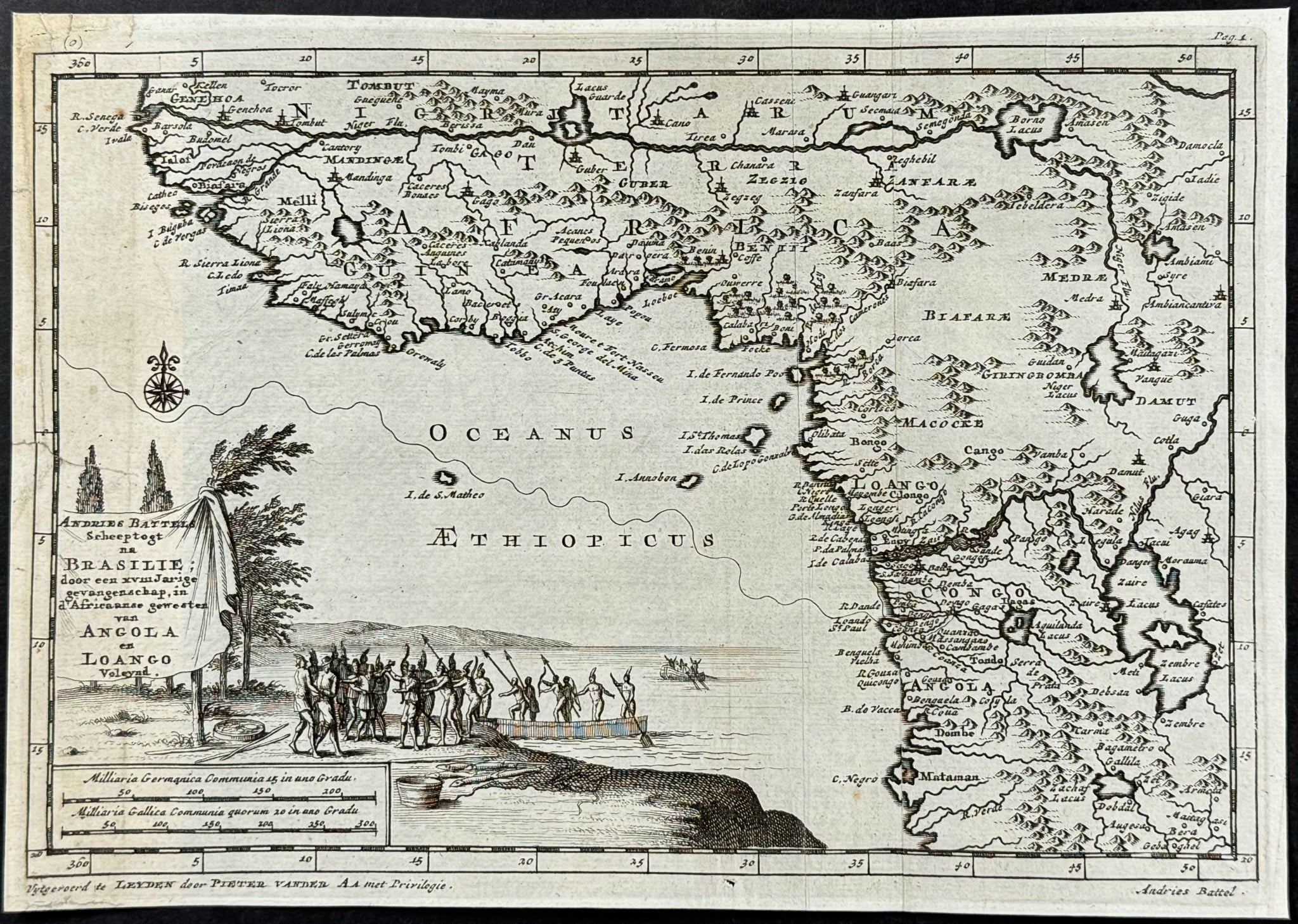 Map of Western Africa: Guinea, Angola, Loango