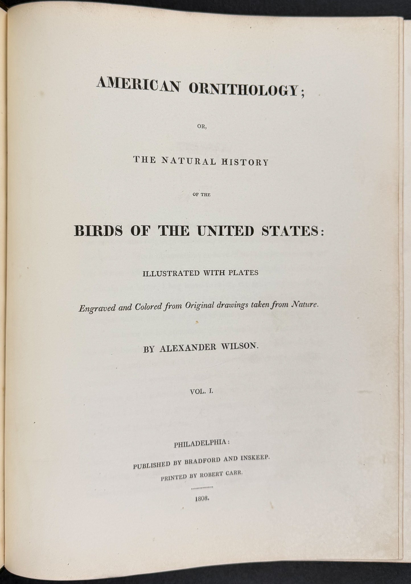 American Ornithology; or, the Natural History of the Birds of the United States