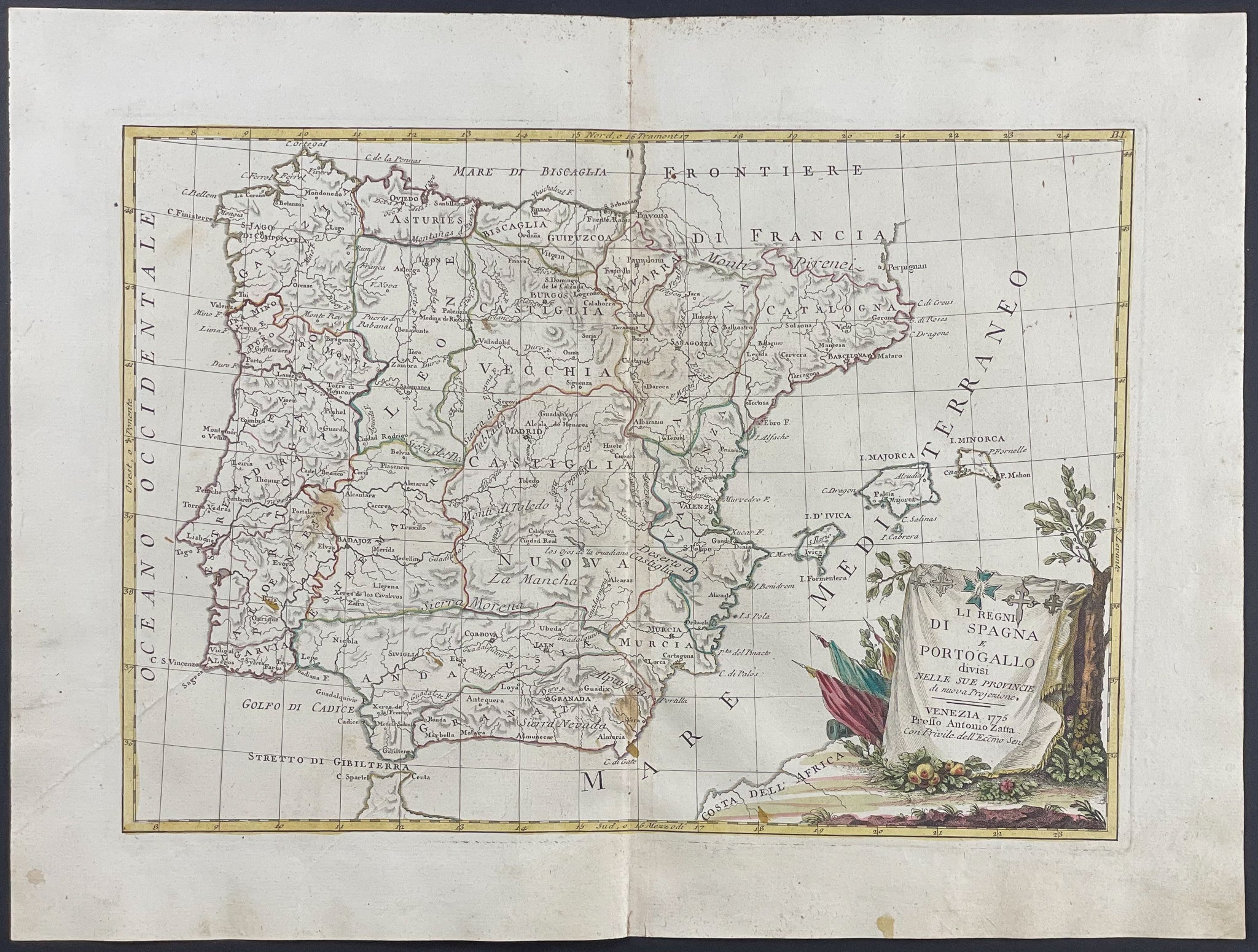 Map of Spain & Portugal