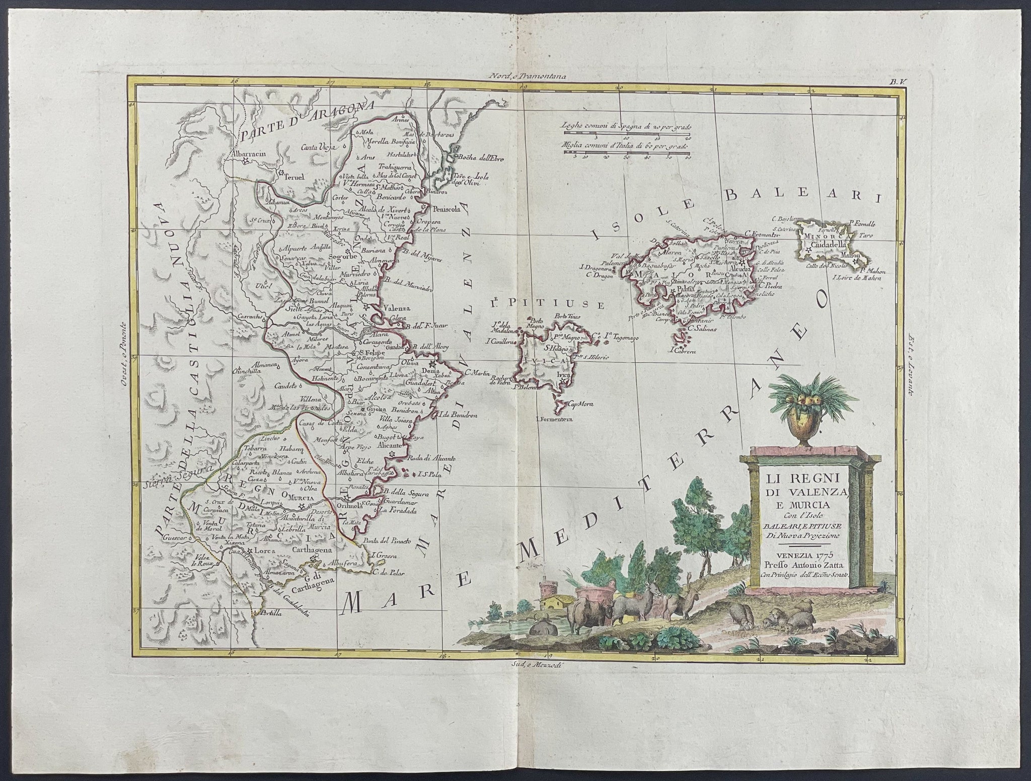 Regional Map of Spain - Valencia, Murcia