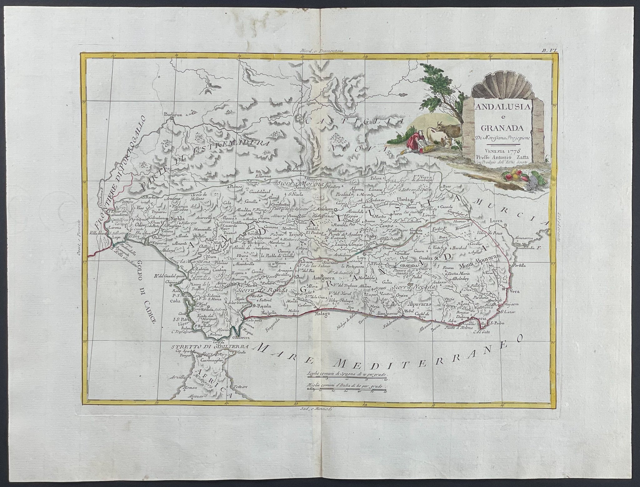 Regional Map of Spain - Andalusia, Granada