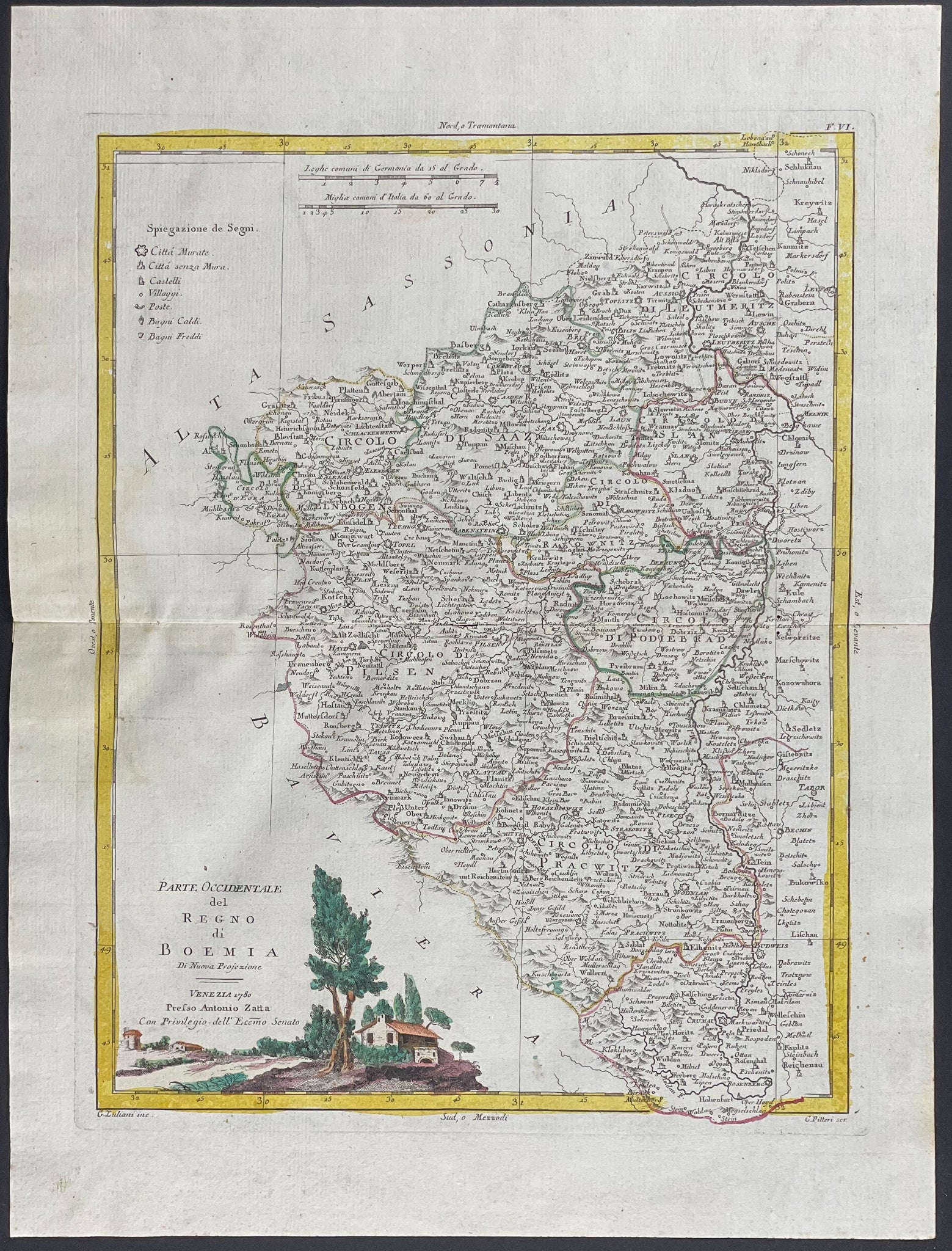 Map of Bohemia