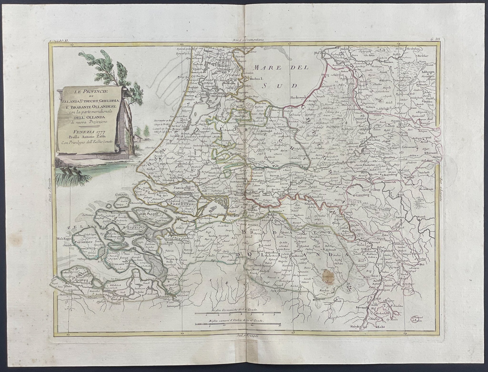 Regional Map of Holland or Netherlands
