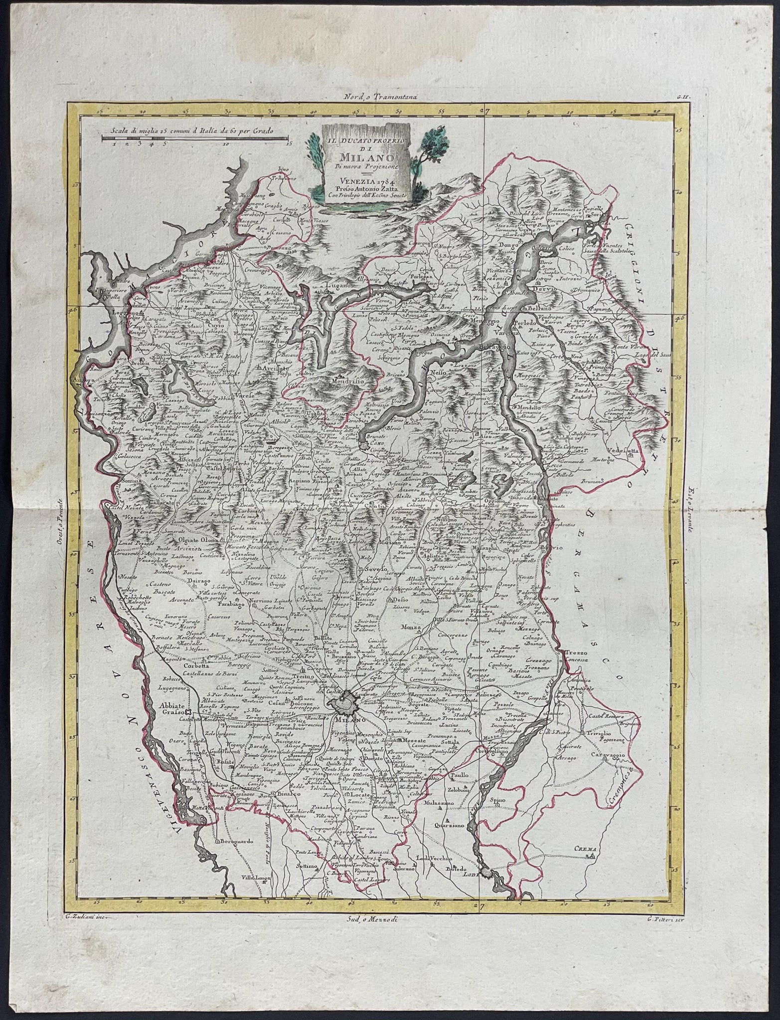Regional Map of Italy - Milan