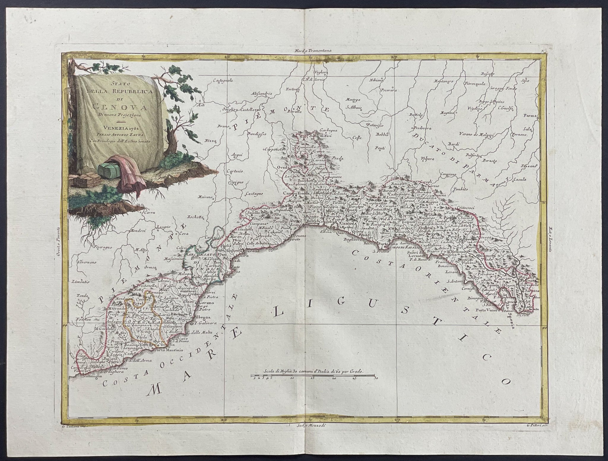 Regional Map of Italy - Genoa
