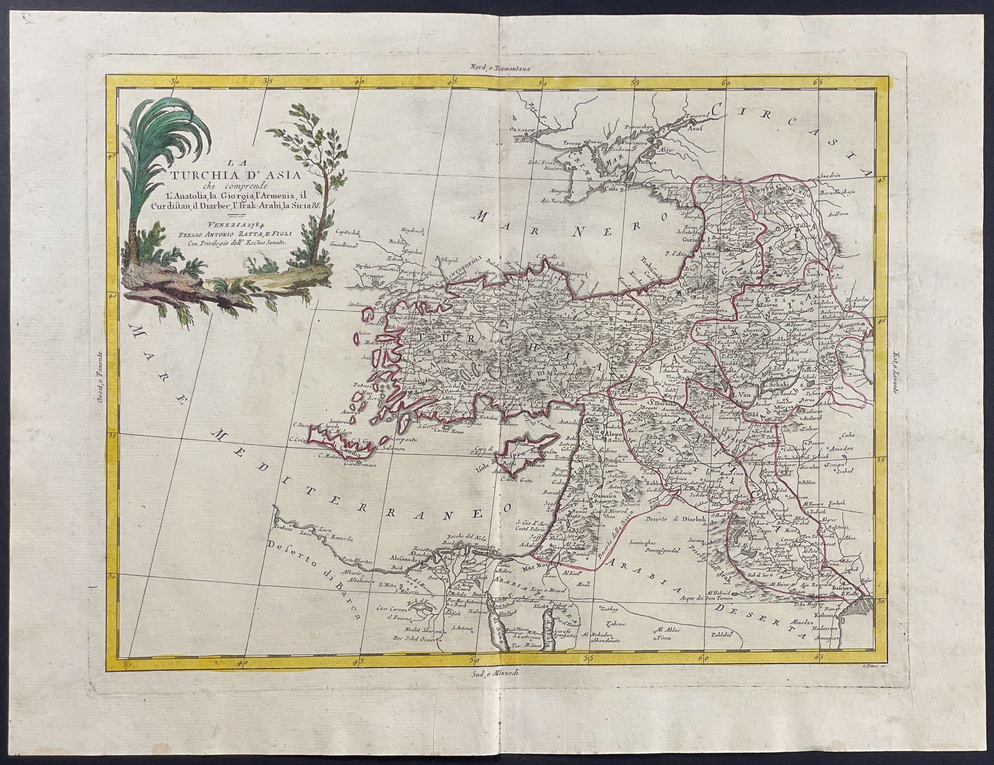 Map of Turkey in Asia