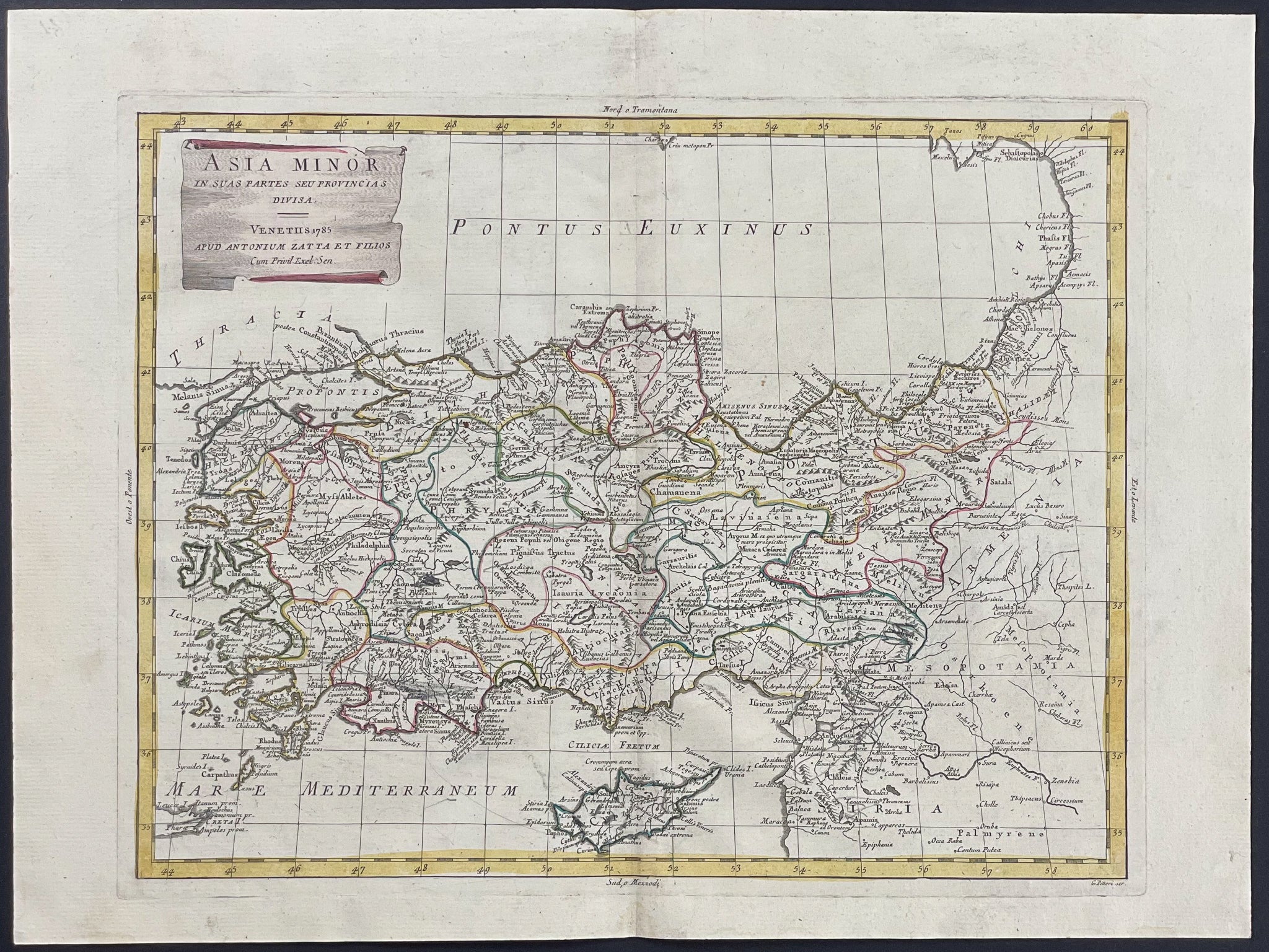 Map of Asia Minor